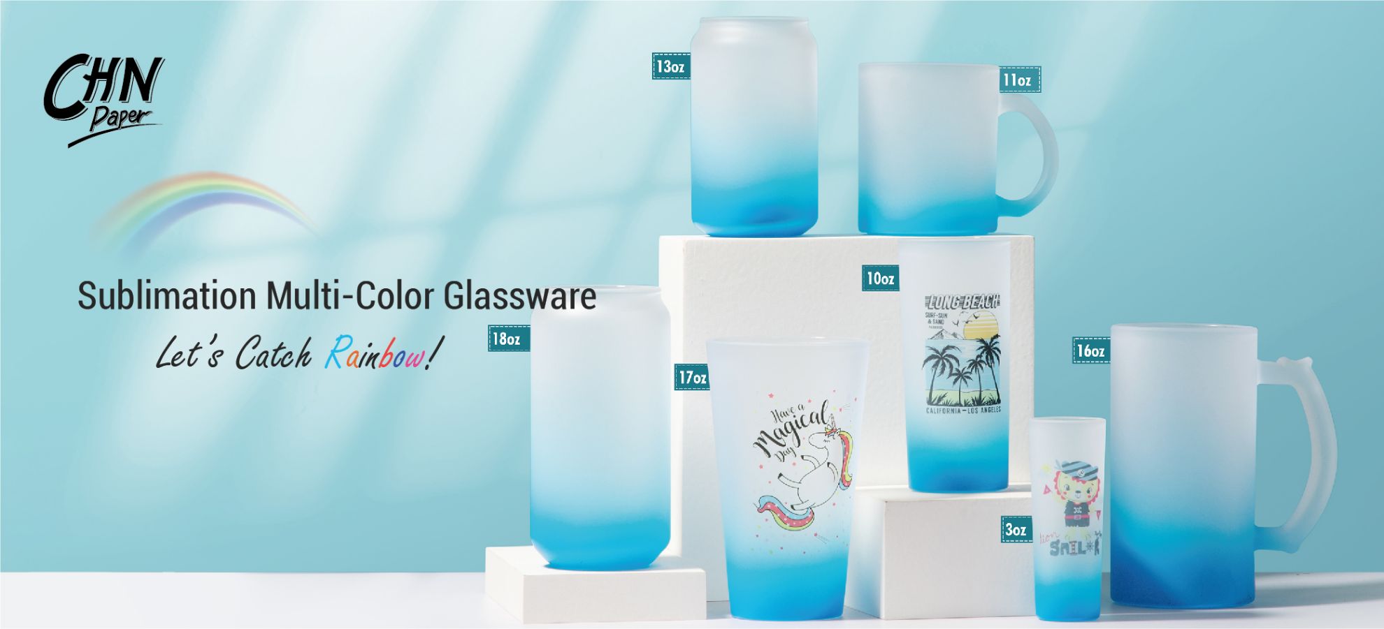 Multi-Color Glassware